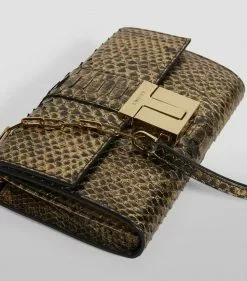 TOM FORD Python T Clasp Shoulder Bag U2006 Shoulder Bags -TOM FORD Shop tom ford python t clasp shoulder bag 16456080 31682272 1000