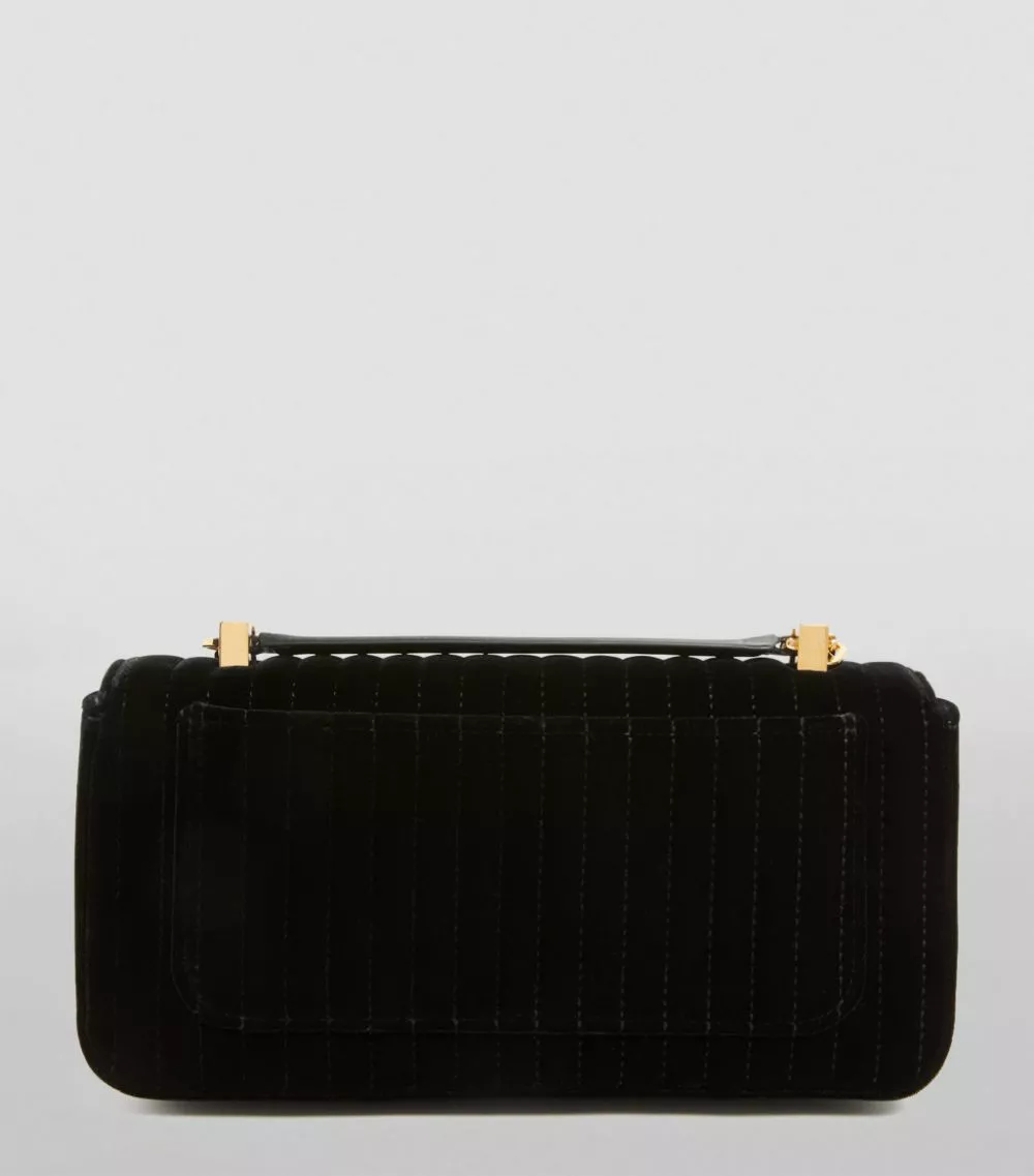 TOM FORD Quilted Velvet T Clasp Shoulder Bag u9000 Shoulder Bags 4 TOM FORD Quilted Velvet T Clasp Shoulder Bag u9000 Shoulder Bags - Image 4