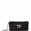 TOM FORD Satin Crystal-Logo Clutch Bag u9000 Clutch Bags
