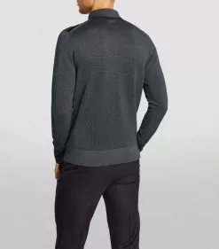 TOM FORD Silk-Cashmere Polo Shirt 402 DK BLU SLD Polo Shirts -TOM FORD Shop tom ford silk cashmere polo shirt 17068357 34137495 1000