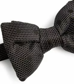 TOM FORD Silk Jacquard Bow Tie 008 BLK FAN Bow Ties -TOM FORD Shop tom ford silk jacquard bow tie 17532640 37354593 1000