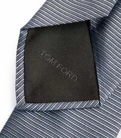 TOM FORD Silk Jacquard Tie 434 BR BLUSTRP Neckties -TOM FORD Shop tom ford silk jacquard tie 17530943 37347753 1000