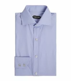 TOM FORD Slim Formal Shirt 432 BLU Formal Shirts