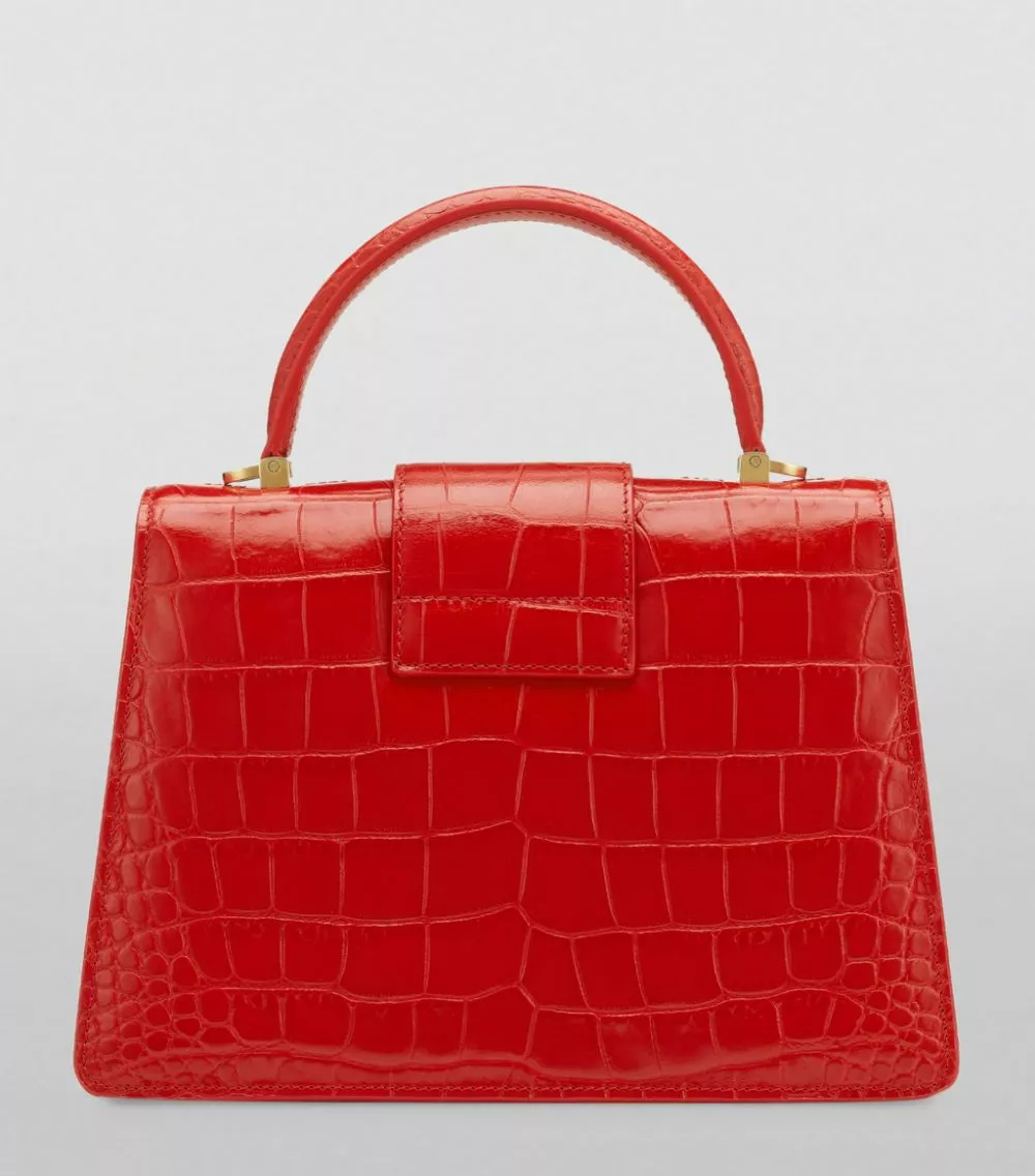 TOM FORD Small Croc-Embossed 001 Top-Handle Bag U3106 Top Handle Bags 4 TOM FORD Small Croc-Embossed 001 Top-Handle Bag U3106 Top Handle Bags - Image 4