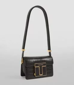 TOM FORD Small Crocodile T Clasp Shoulder Bag u9000 Shoulder Bags -TOM FORD Shop tom ford small crocodile t clasp shoulder bag 16454899 31890707 1000