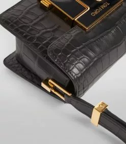 TOM FORD Small Crocodile T Clasp Shoulder Bag u9000 Shoulder Bags -TOM FORD Shop tom ford small crocodile t clasp shoulder bag 16454899 31890733 1000