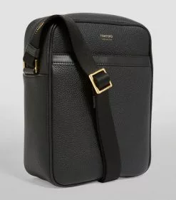 TOM FORD Small Leather Messenger Bag BLK BLK Messenger Bags -TOM FORD Shop tom ford small leather messenger bag 15086190 25842246 1000