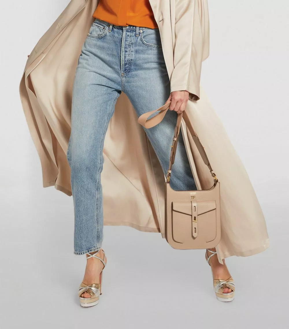 TOM FORD Small Leather T Twist Cross-Body Bag U8006 Crossbody Bags 5 TOM FORD Small Leather T Twist Cross-Body Bag U8006 Crossbody Bags - Image 5