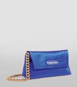 TOM FORD Small Satin Chain Clutch Bag U5055 Clutch Bags -TOM FORD Shop tom ford small satin chain clutch bag 17377845 35817843 1000