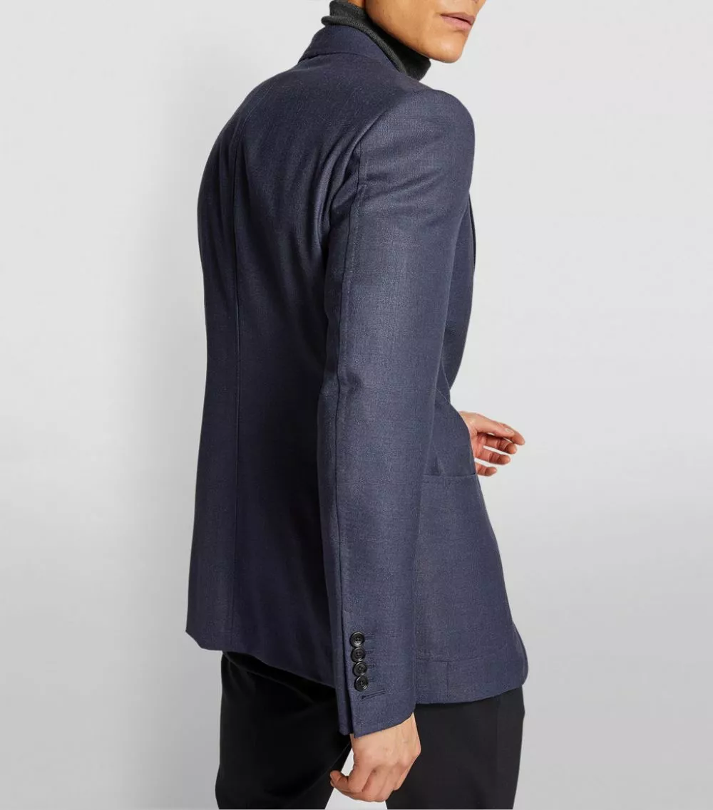 TOM FORD TF JACKETT DAY HOPSACK 916R65 MID BLUE Blazers 4 TOM FORD TF JACKETT DAY HOPSACK 916R65 MID BLUE Blazers - Image 4