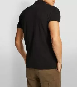 TOM FORD TF POLO GARMENT DYED SSLV K09 BLK SLD Polo Shirts -TOM FORD Shop tom ford tf polo garment dyed sslv 16240996 31944902 1000