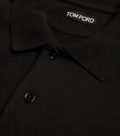 TOM FORD TF POLO GARMENT DYED SSLV K09 BLK SLD Polo Shirts -TOM FORD Shop tom ford tf polo garment dyed sslv 16240996 31945262 1000