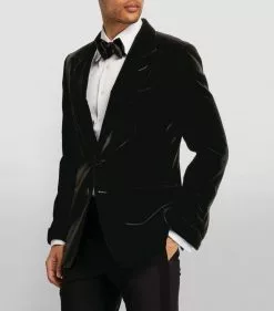 TOM FORD Velour Cocktail Jacket 001 BLK SLD Jackets -TOM FORD Shop tom ford velour cocktail jacket 16906226 33533806 1000