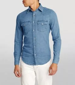 TOM FORD Western Denim Shirt 432 BR BLU SLD Casual Shirts 8 TOM FORD Western Denim Shirt 432 BR BLU SLD Casual Shirts -TOM FORD Shop tom ford western denim shirt 17200991 34800687 1000