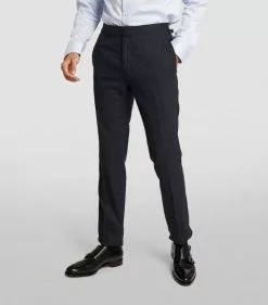 TOM FORD Wool-Silk Blazer 416 NAVY CHECK Jackets -TOM FORD Shop tom ford wool silk blazer 17200993 34800680 1000